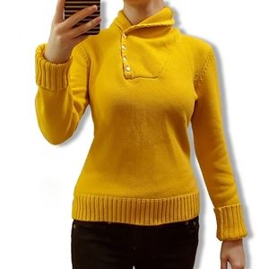 Lauren Ralph Lauren Cotton Cowl Turtleneck Sweater